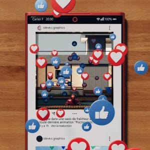 Animation 3D pour Instagram