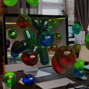 Dog Balloons - Création 3D