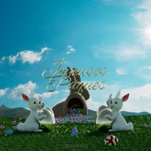 Lapin de Pâques 3D – édition spéciale chocolat