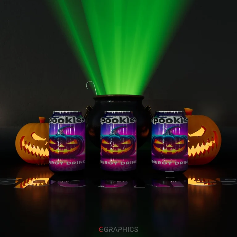 Cannette Halloween texturée