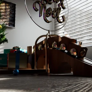 décoration noël 3d textures tissu