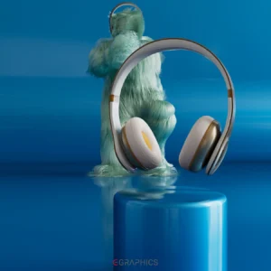 casque audio 3D finitions métalliques