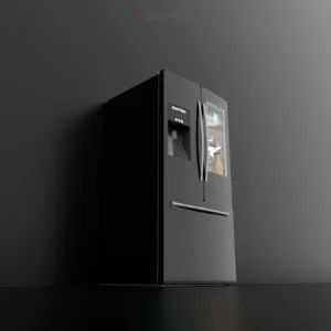 Rendu studio frigo fond sombre