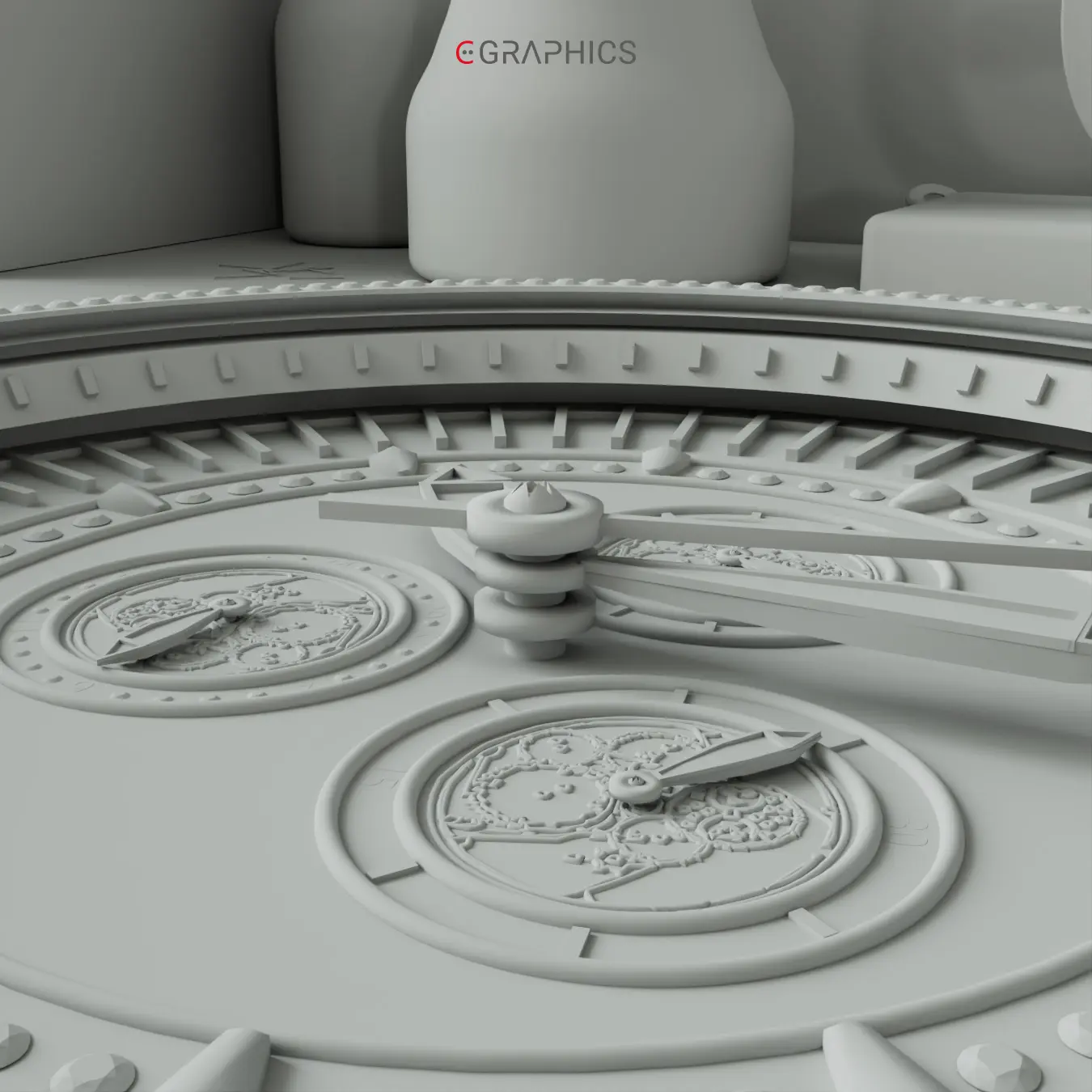 Cadran détaillé 3D