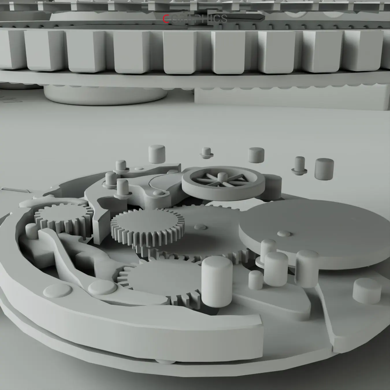 Blueprint de montre chronographe