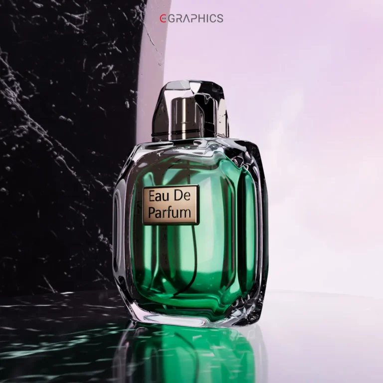 Rendu haute définition de parfum