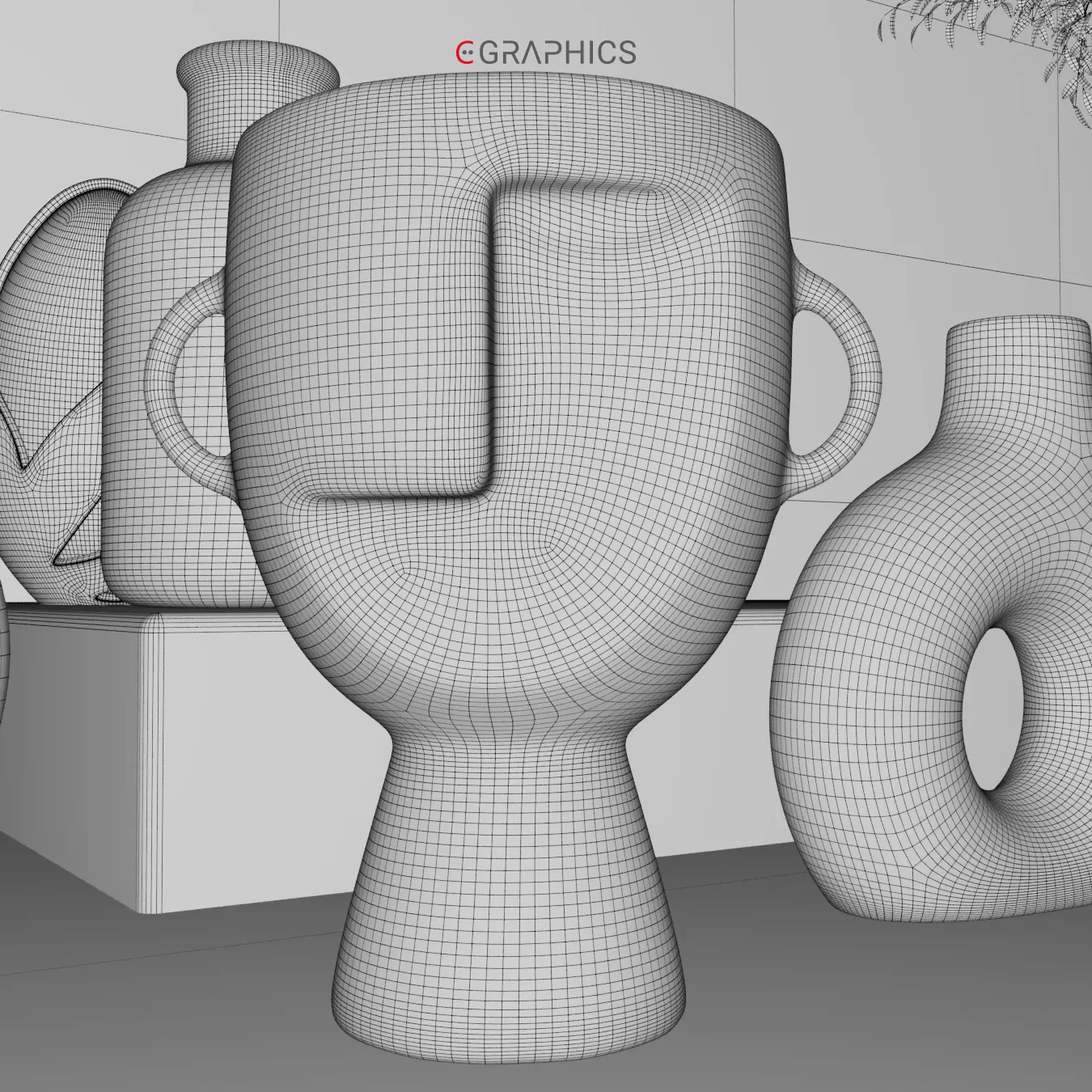Maillage 3D d'un tore aplati